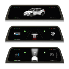 Tesla Model 3/Y - 9,6" Speedometer m. Apple Carplay og Android Auto – Bilmedie.dk