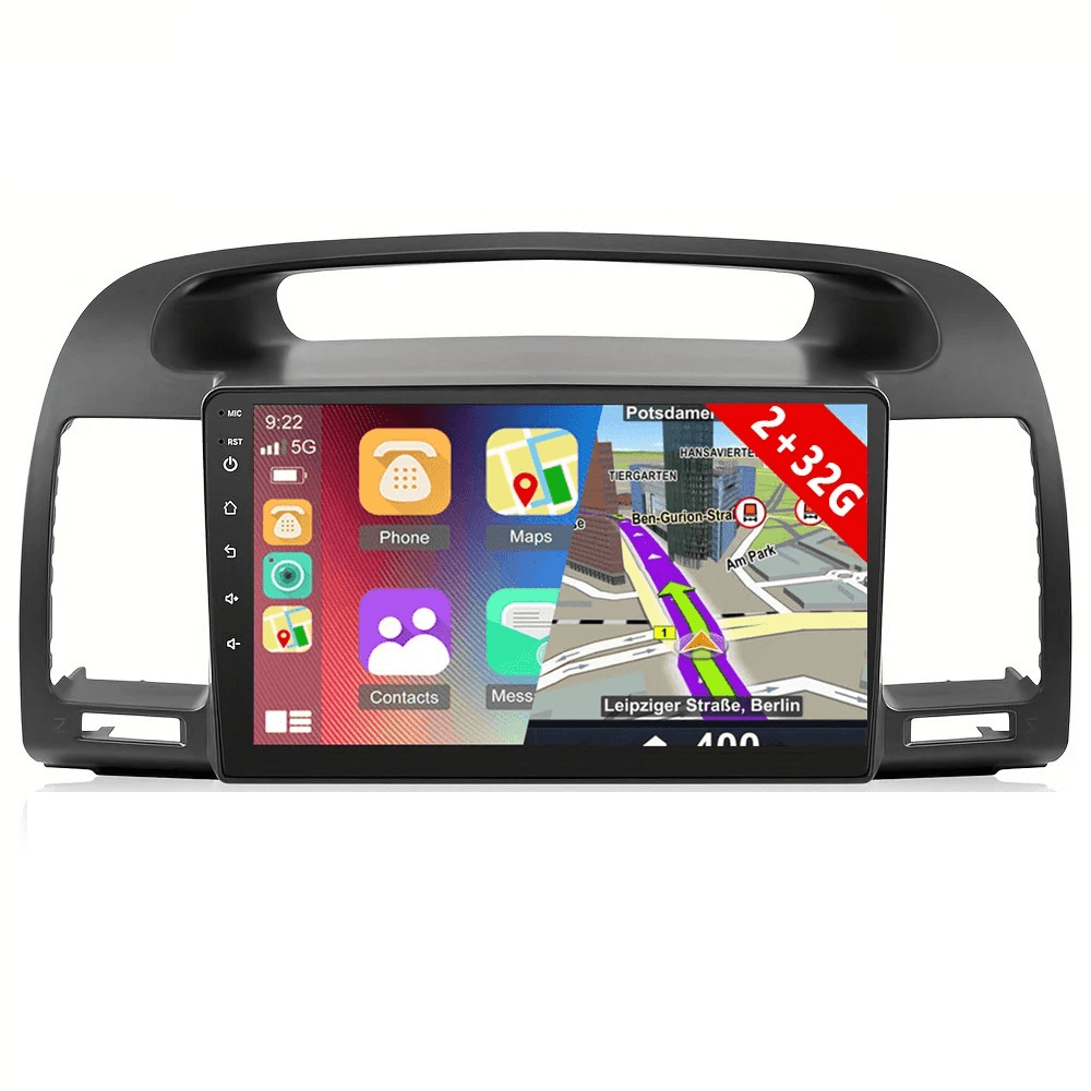 Toyota Camry 02-06 - radio 9" z Apple CarPlay i Android Auto oraz funkcjami nawigacji