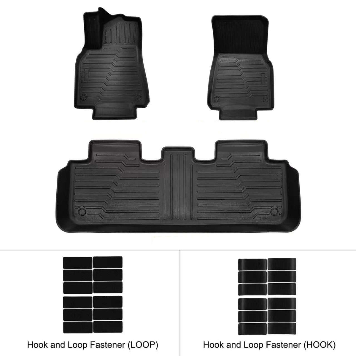 Tesla Model Y 2019-2024 dywaniki gumowe – kompletny zestaw TPE 