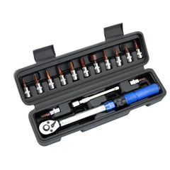 Zestaw klucza dynamometrycznego do roweru 2-24 Nm – 13 elementów z bitami i nasadkami 