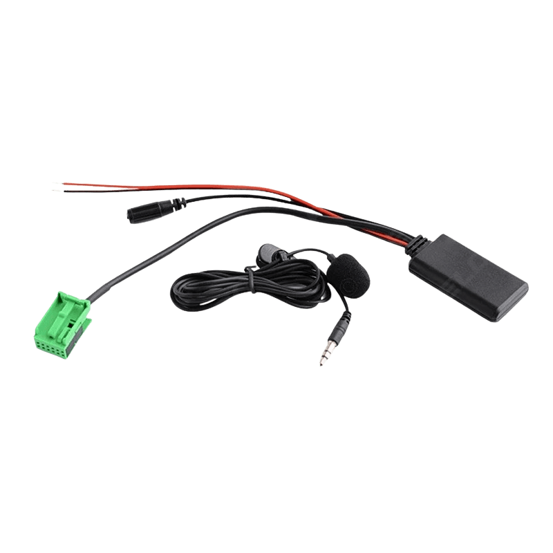 Adapter Bluetooth – Mercedes CLC / SLK / SL (2008+) – komponenty NTG 2.5, w tym przewody i mikrofon.