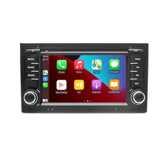 Audi A4 00-08 - 7" Radio m. Apple CarPlay og Android Auto (design 1) – Bilmedie.dk