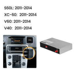 Bezprzewodowy moduł Apple CarPlay & Android Auto – Volvo S60/XC60/V40/V60 11-18 jednostka do ekranu 7”