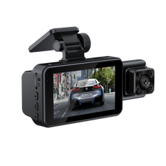 Wideorejestrator Dual Dashcam z WiFi – kamera przednia i kabinowa (1080p, aplikacja, tryb nocny) 
